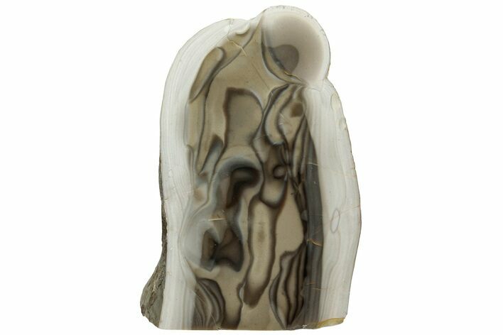 Polished, Striped Flint Stand Up - Poland #228145